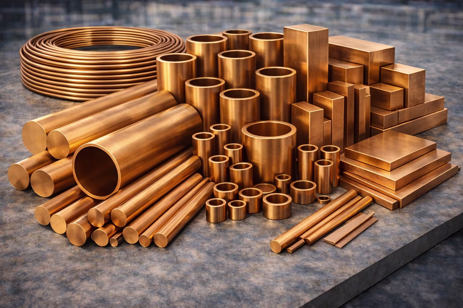 Point Metal Çorlu OSB stoklarında Bronz Ürünler