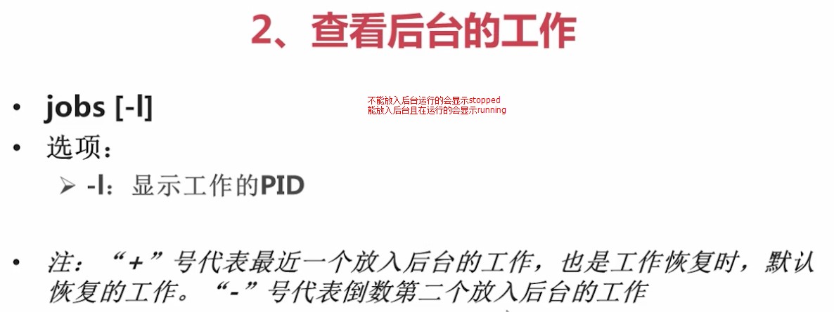 2.1.2_查看后台的工作的命令jobs