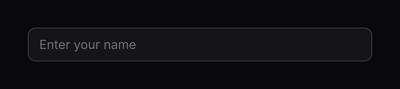 简单的 input