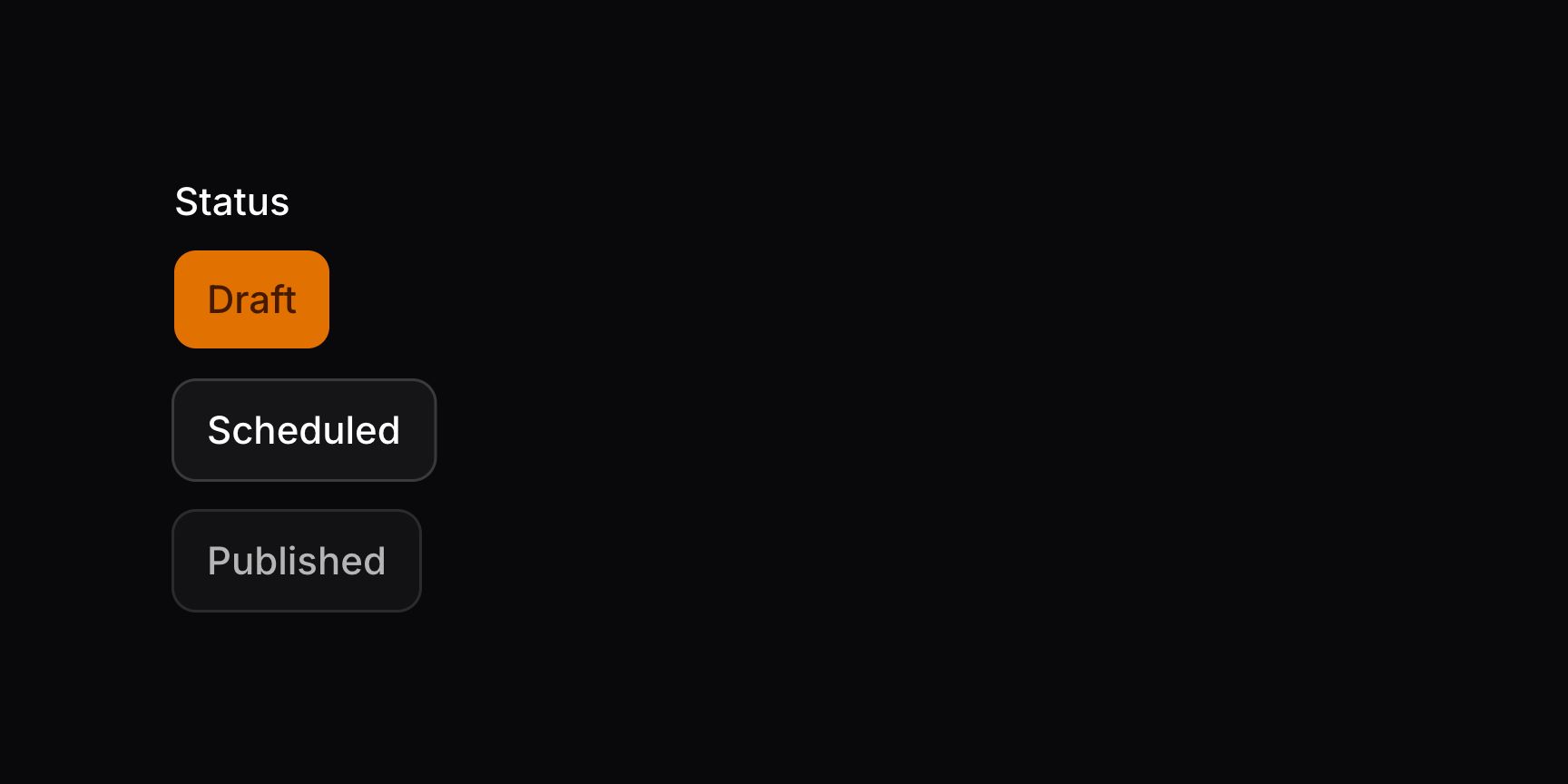 含禁用选项的切换按钮