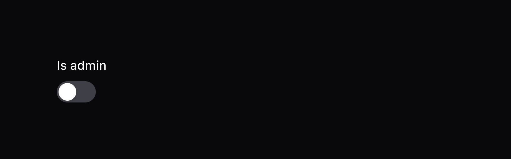 标签位于上方的开关