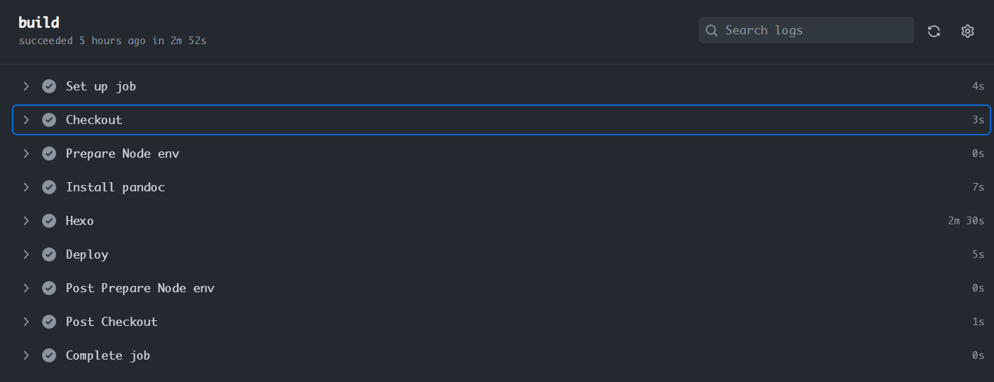 Hexo Deployment Action