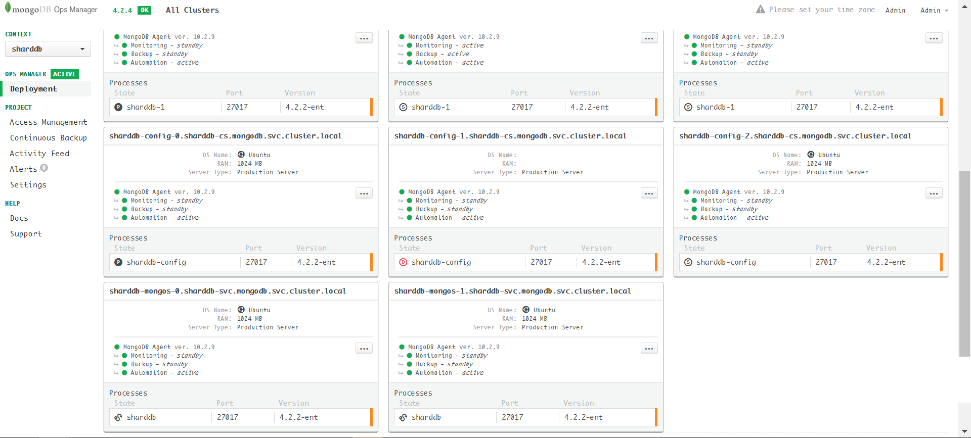 MongoDB Sharded Cluster Step2 Updating