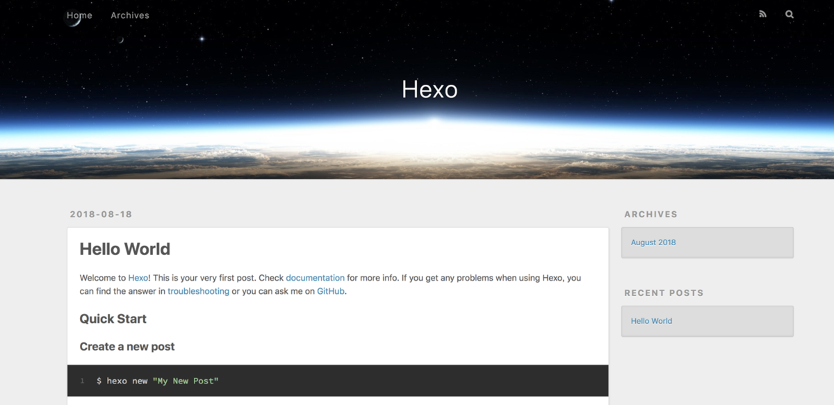 到这里说明你的环境以及没有问题了,成功了搭建起了博客框架