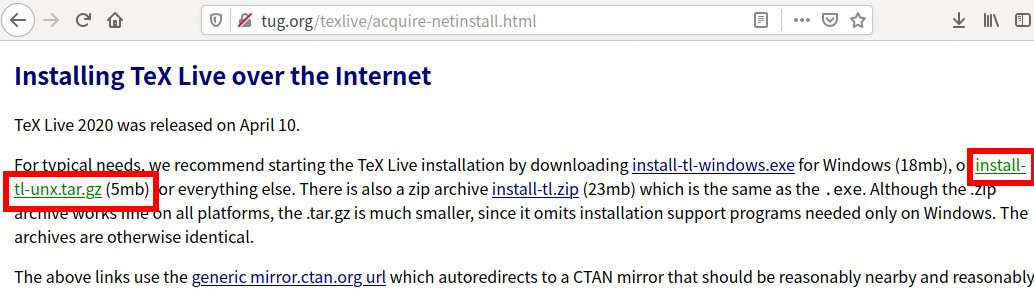linux安装latex