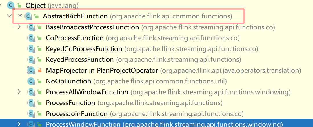 ProcessFunction继承树