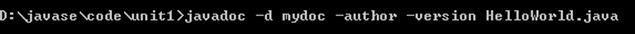 javadoc
