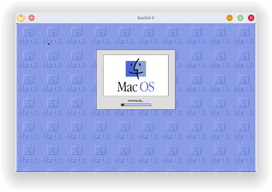 MacOS 8.1 booting in Basilisk II