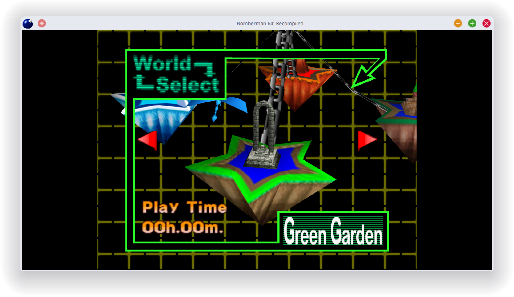 Level select screen