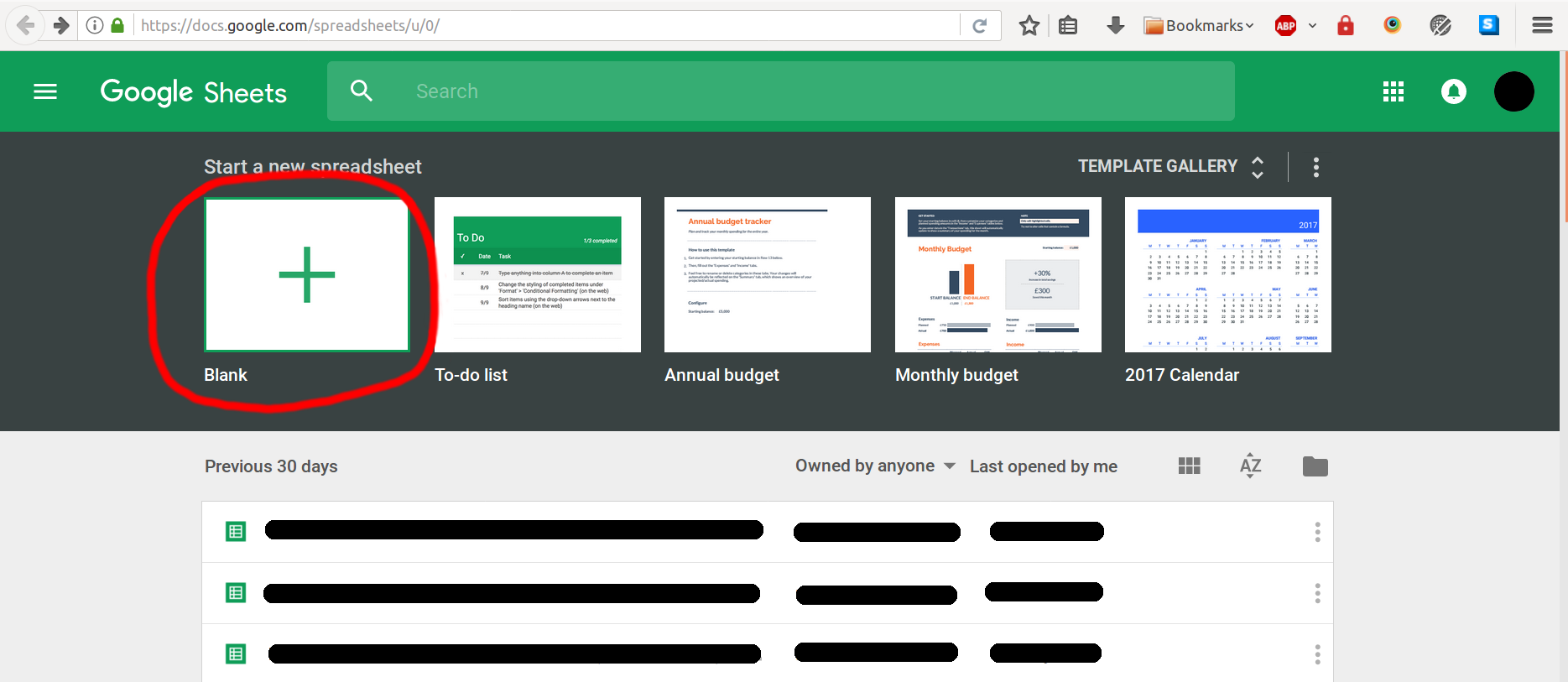 Create new spreadsheet in Google Spreadsheets