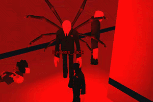 Three Slenders jumping around after winning