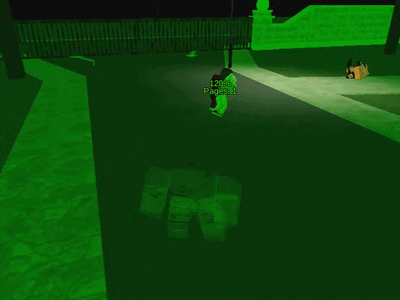 A false Slender appears in front of a Citizen