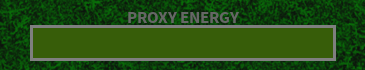 Proxy Energy bar filled at max percentage