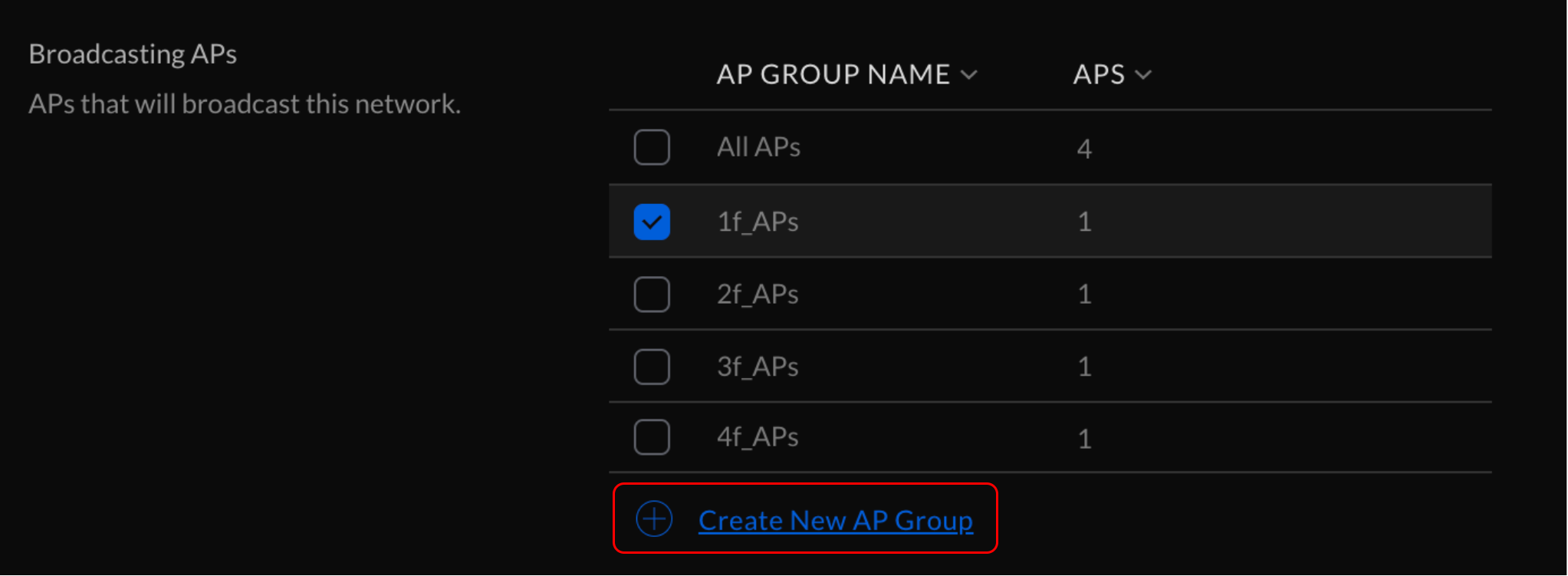 設定AP Group以利未來管理WiFi設定