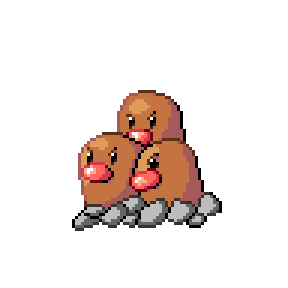 Dugtrio Sprite Image