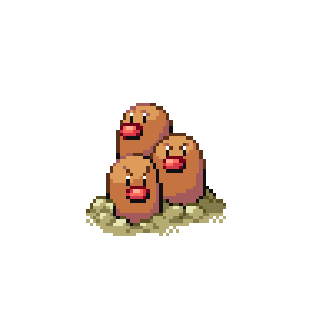 Dugtrio Sprite Image