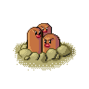 Dugtrio Sprite Image