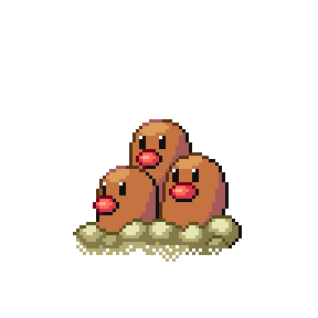 Dugtrio Sprite Image