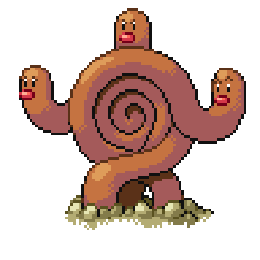 Dugtrio Sprite Image