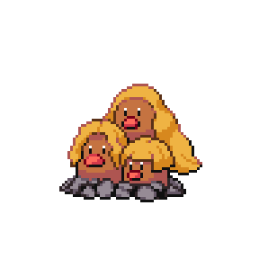 Dugtrio Sprite Image
