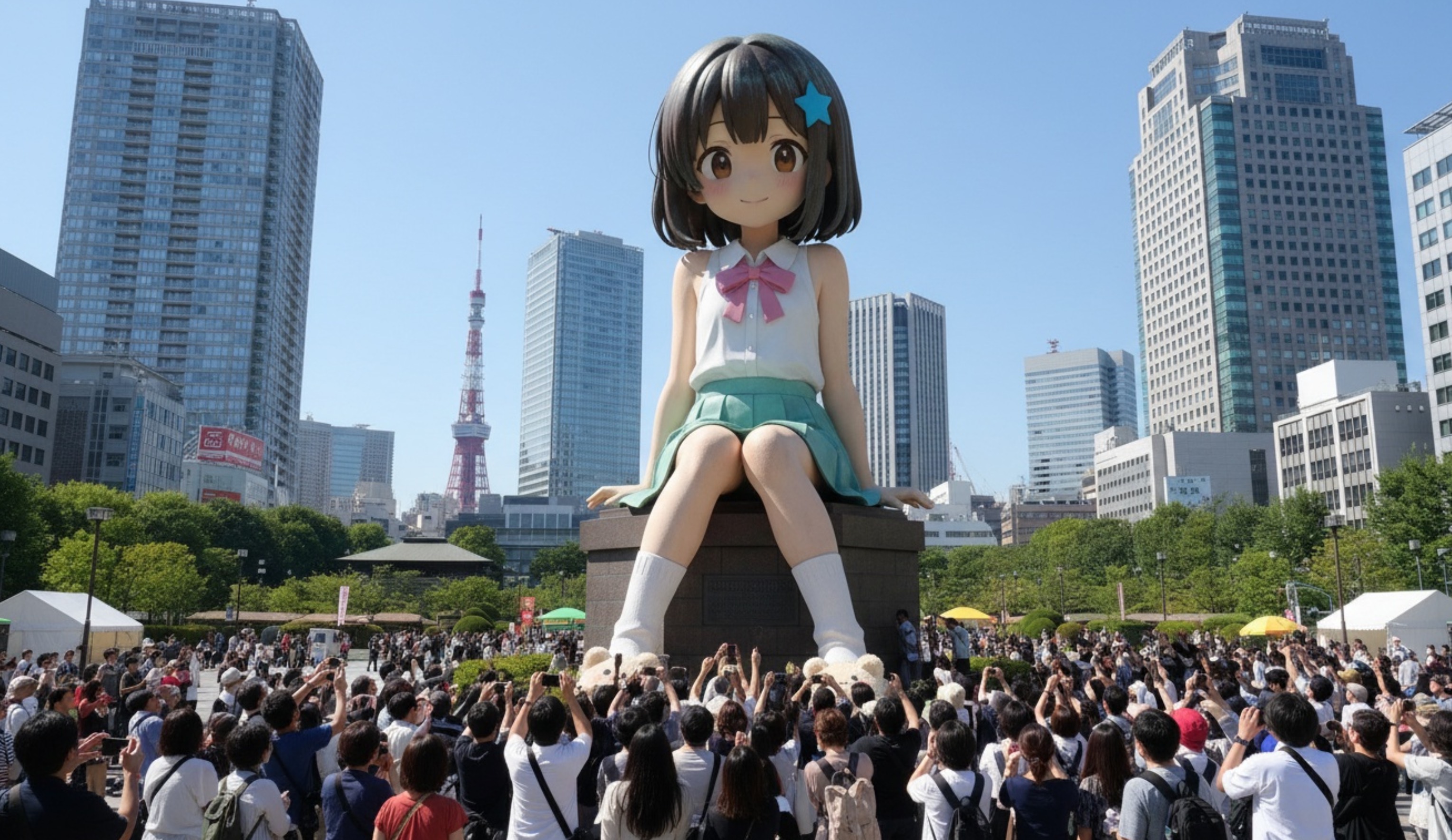 Place Anime Statue in Real Life - 2