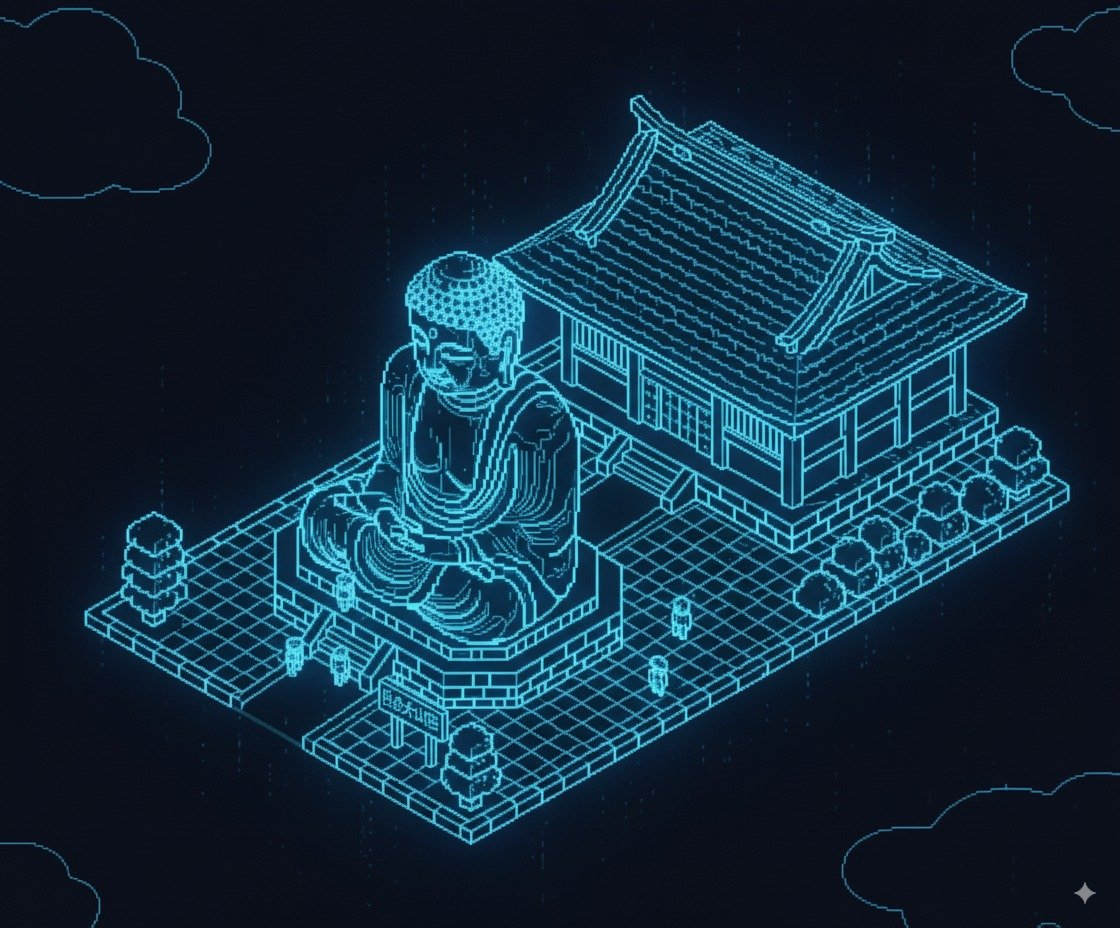 Isometric Holographic Wireframe - 2