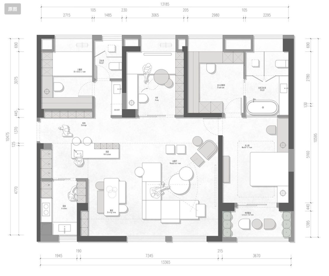 Floor Plan 3D Render - 1