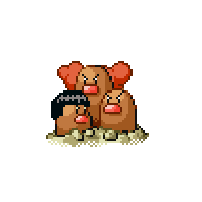 Dugtrio Sprite Image