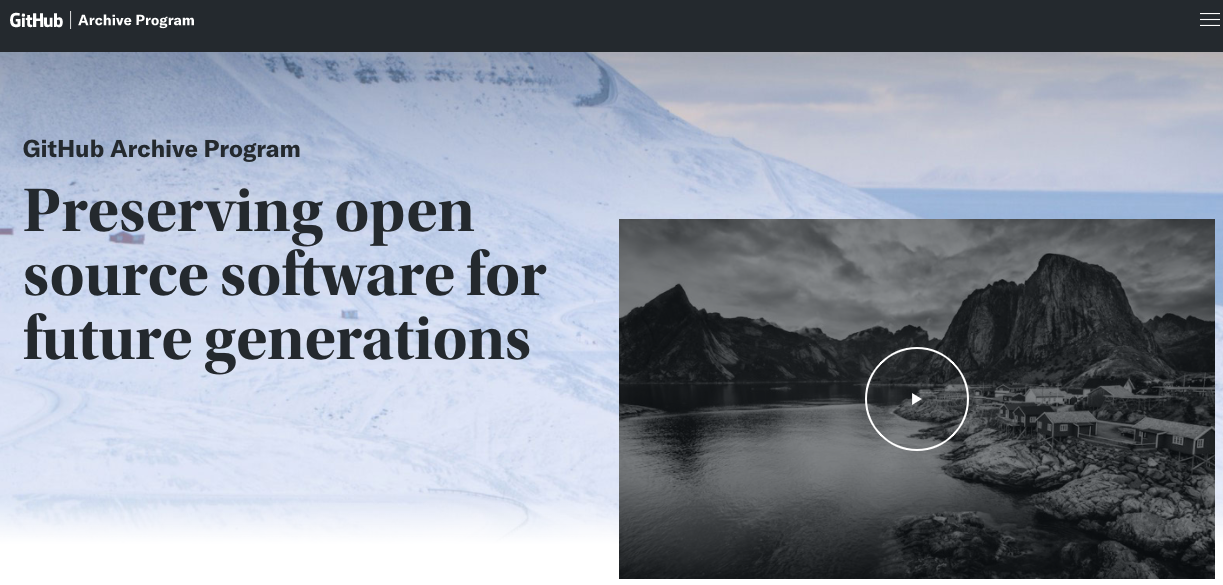 GitHub Archive Program
