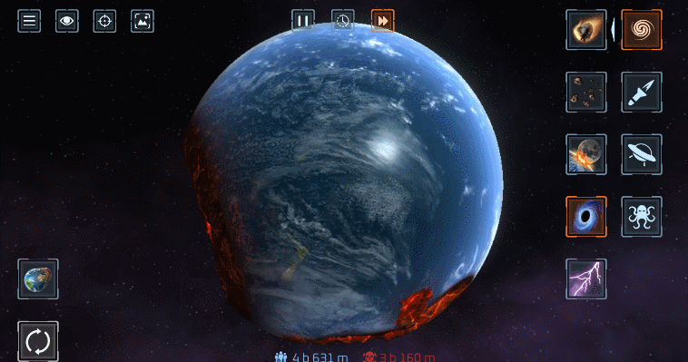 Destroy Planets 超逼真震撼感3D动态星球小游戏Solar Smash