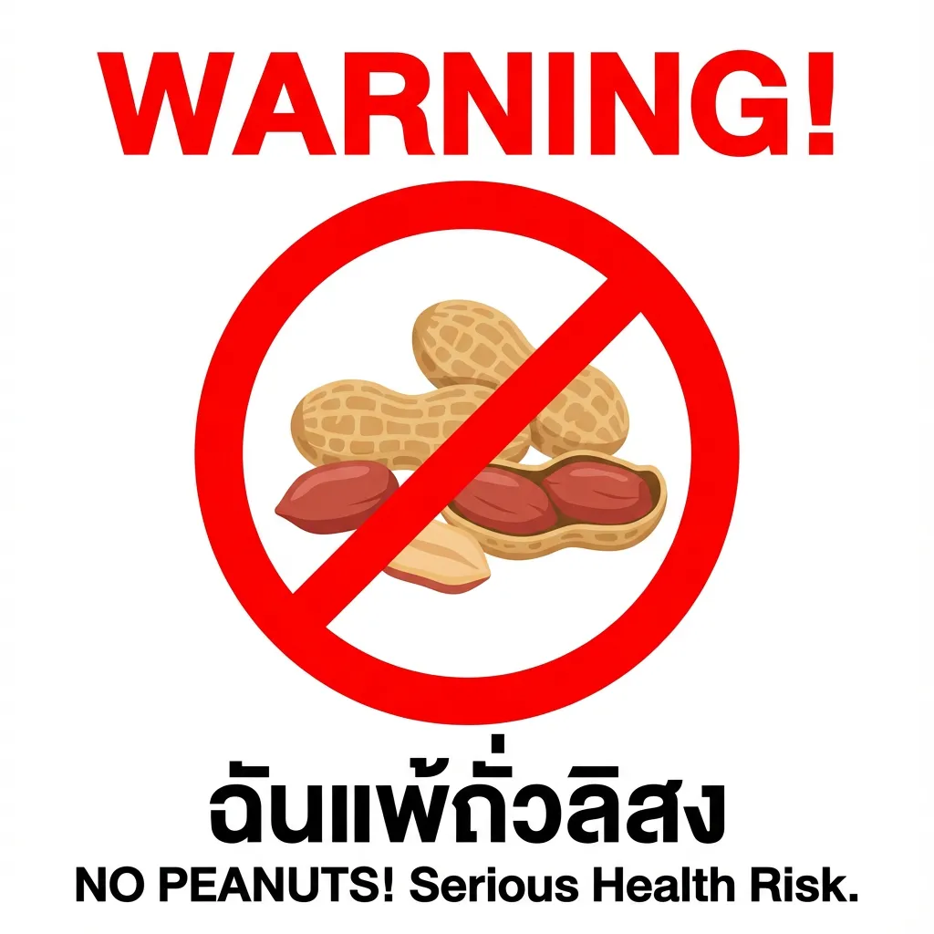 餐饮过敏警示卡