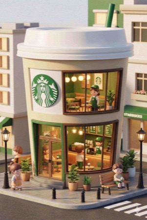 3D Q version mini concept store