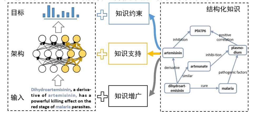 融合结构化知识到预训练语言模型的三种途径