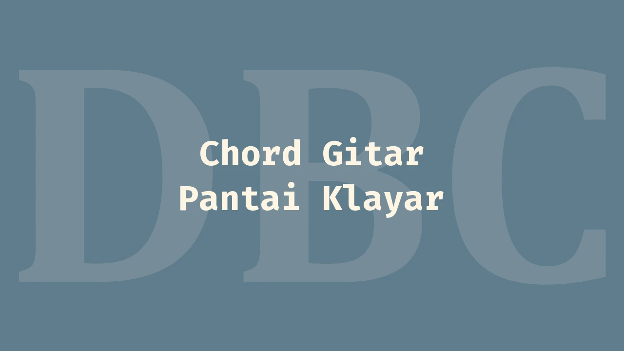 Kunci Gitar Pantai Klayar