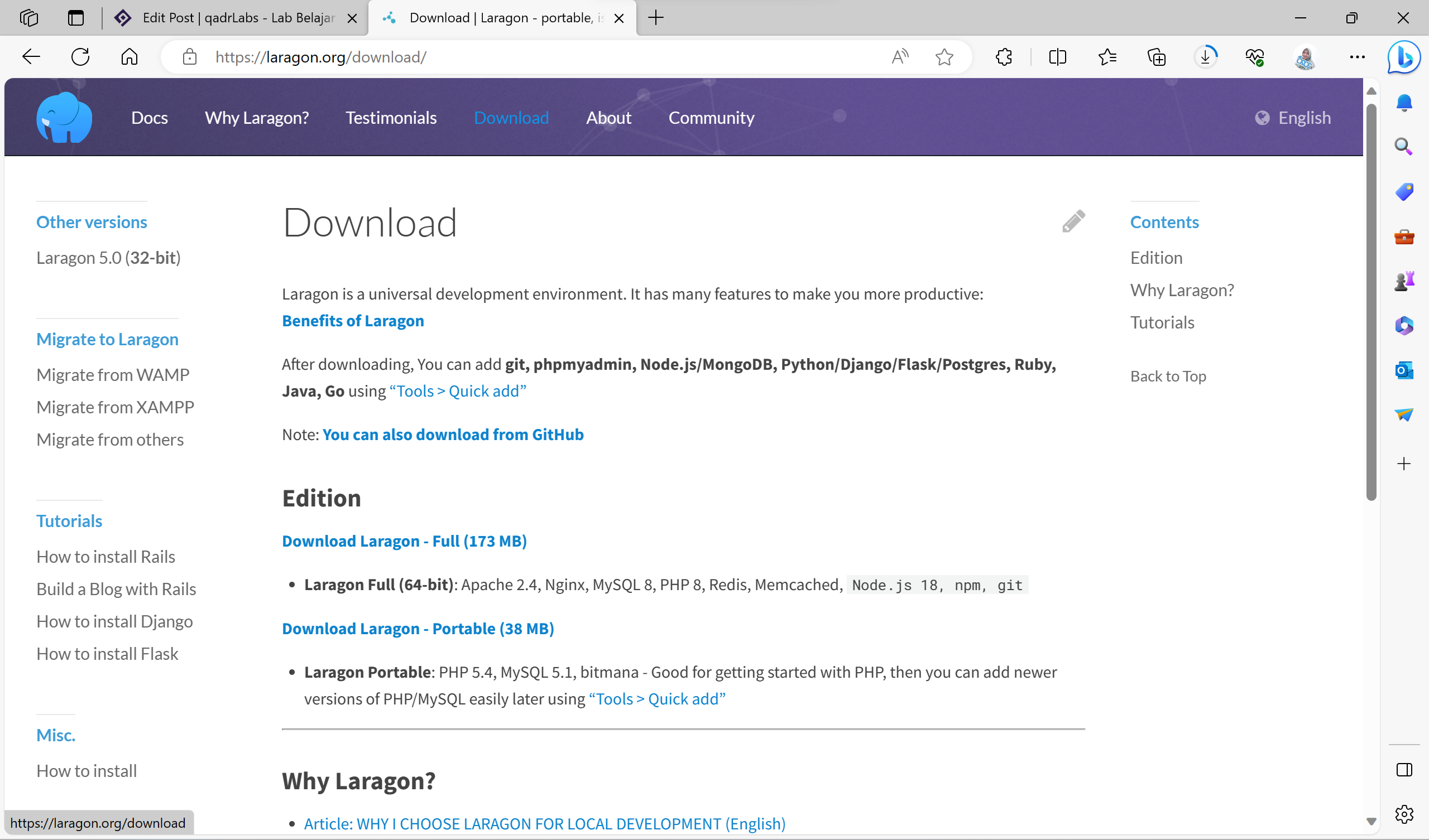 download laragon