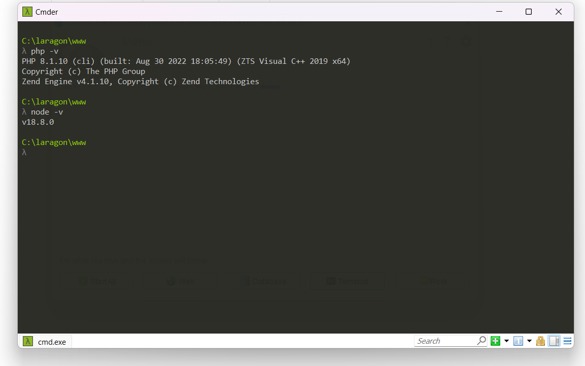 cek versi nodejs