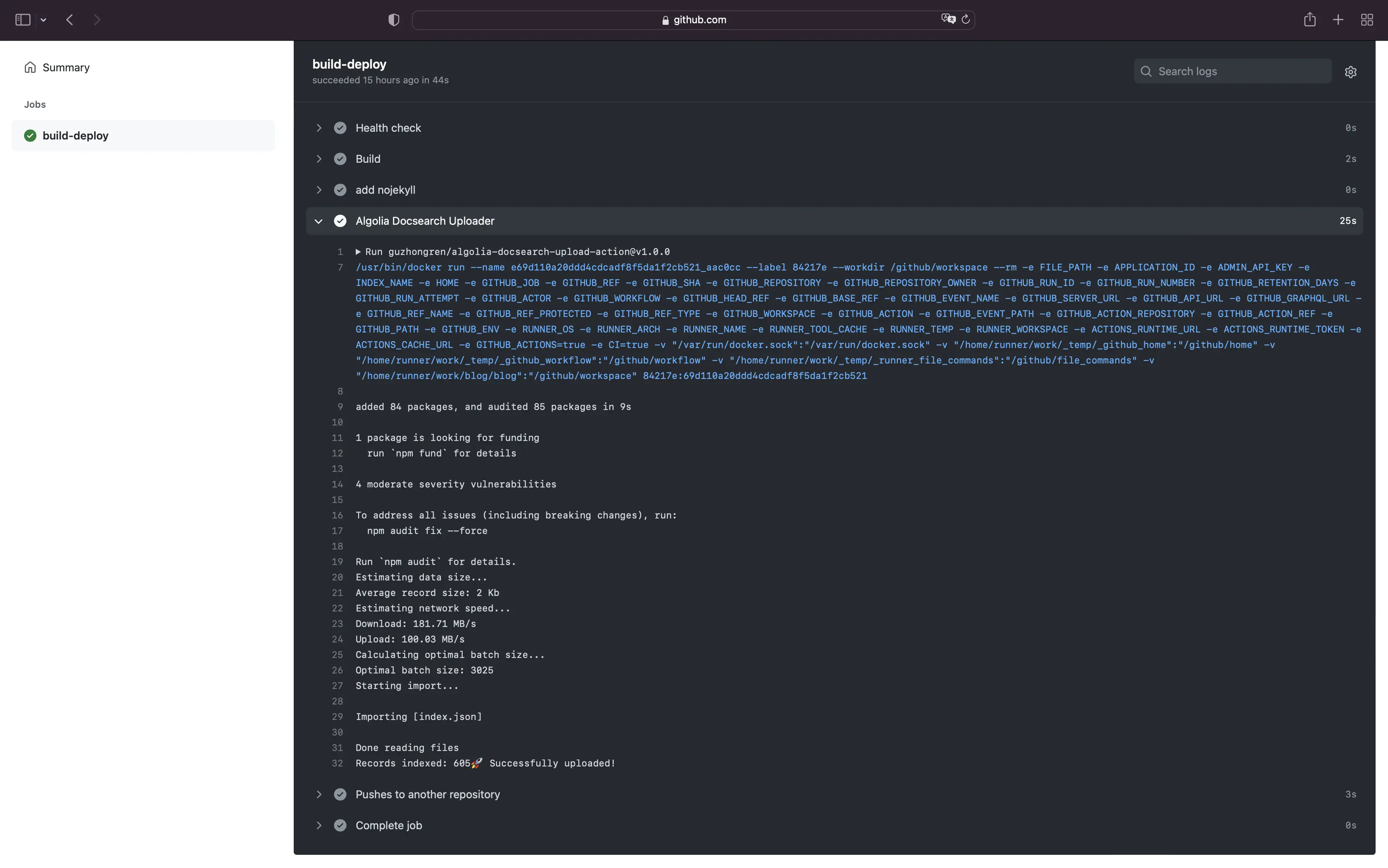 使用 GitHub Action 完成 Algolia 索引数据上传并实践 GitHub Action https://cdn.jsdelivr.net/gh/guzhongren/data-hosting@main/DevOps/Github-Action.6lpf9wwtga80.webp