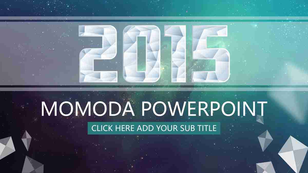 宇宙星空主题PPT模板