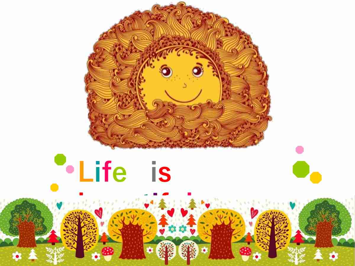 阳光笑脸主题PPT模板