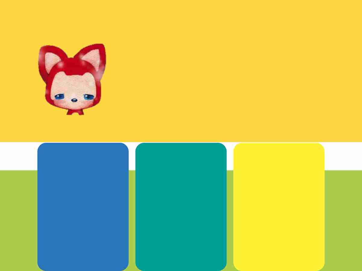 可爱卡通风格的商务演示模板