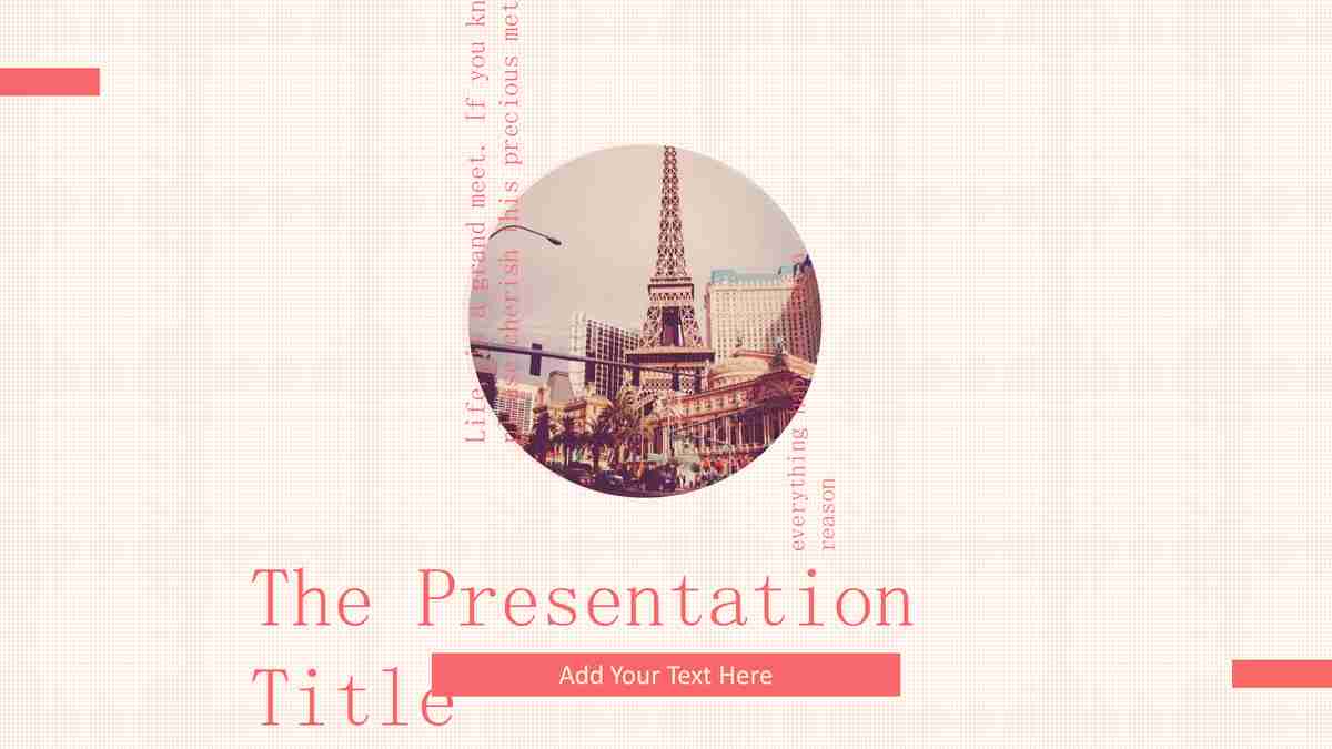 樱花主题商务演示PPT模板