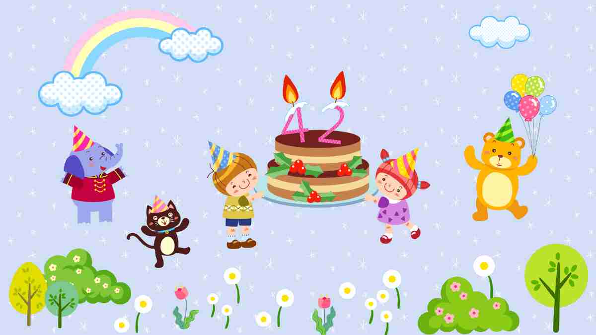 欢庆生日的梦幻乐园