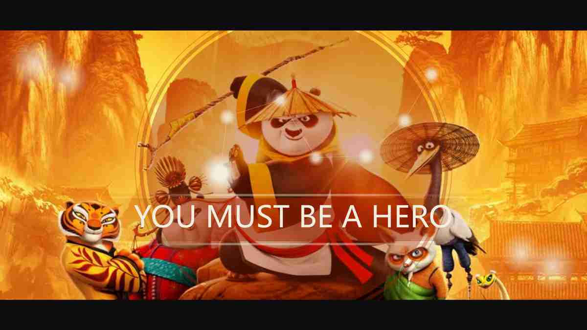 功夫熊猫主题PPT模板