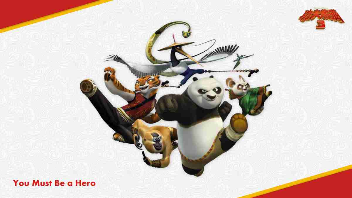 功夫熊猫主题PPT模板