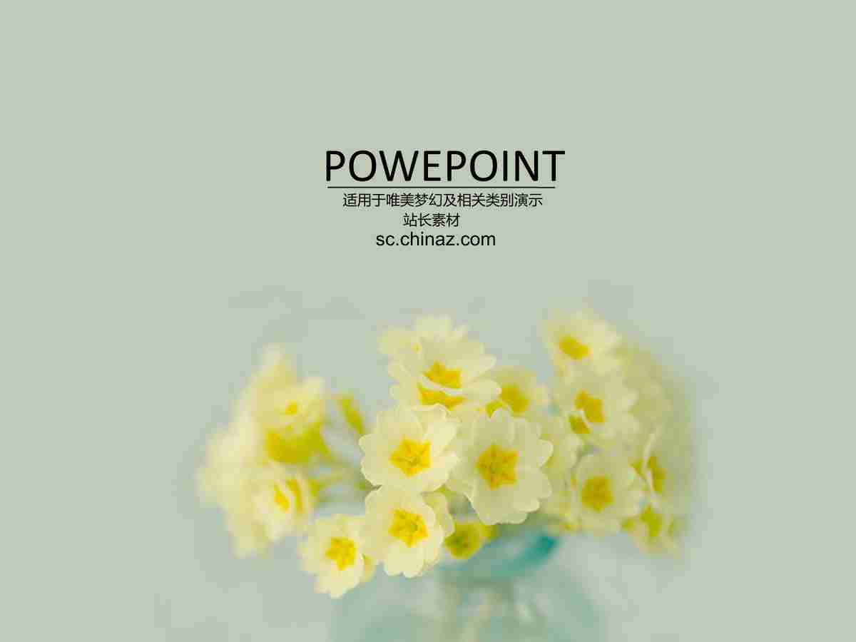 清新商务风PPT模板