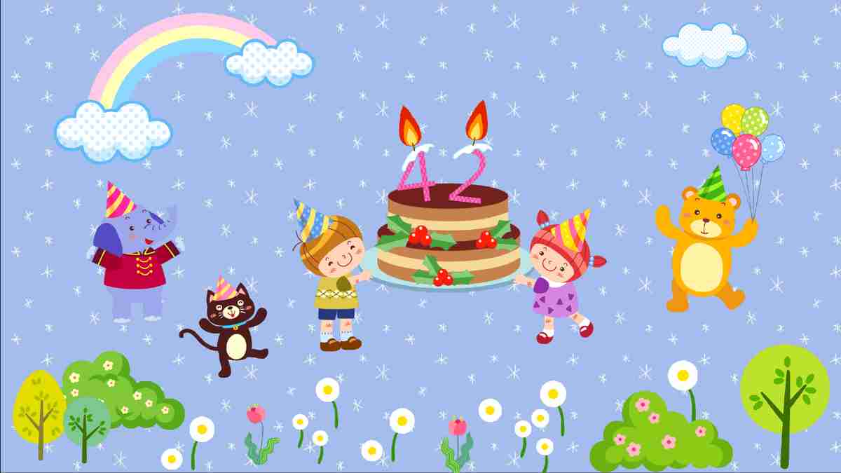 42岁生日庆典PPT模板