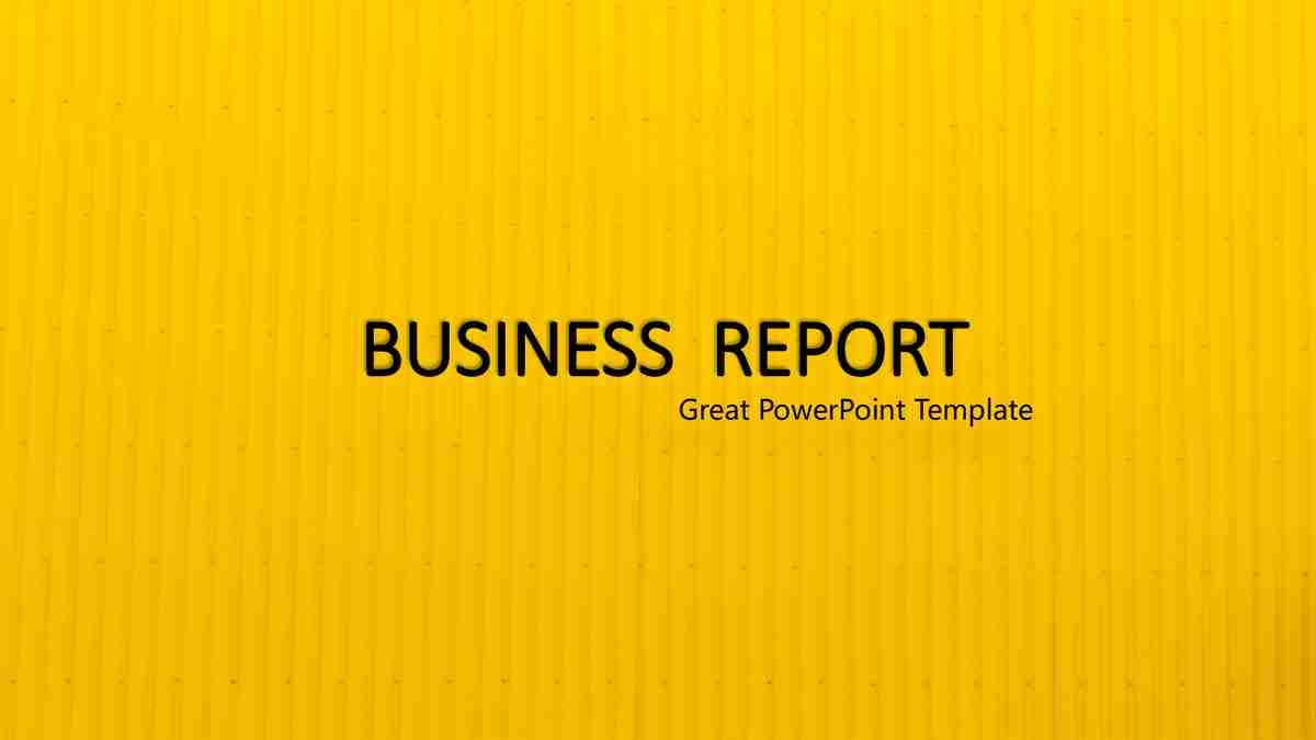 商务报告：专业与创意结合的PPT模板