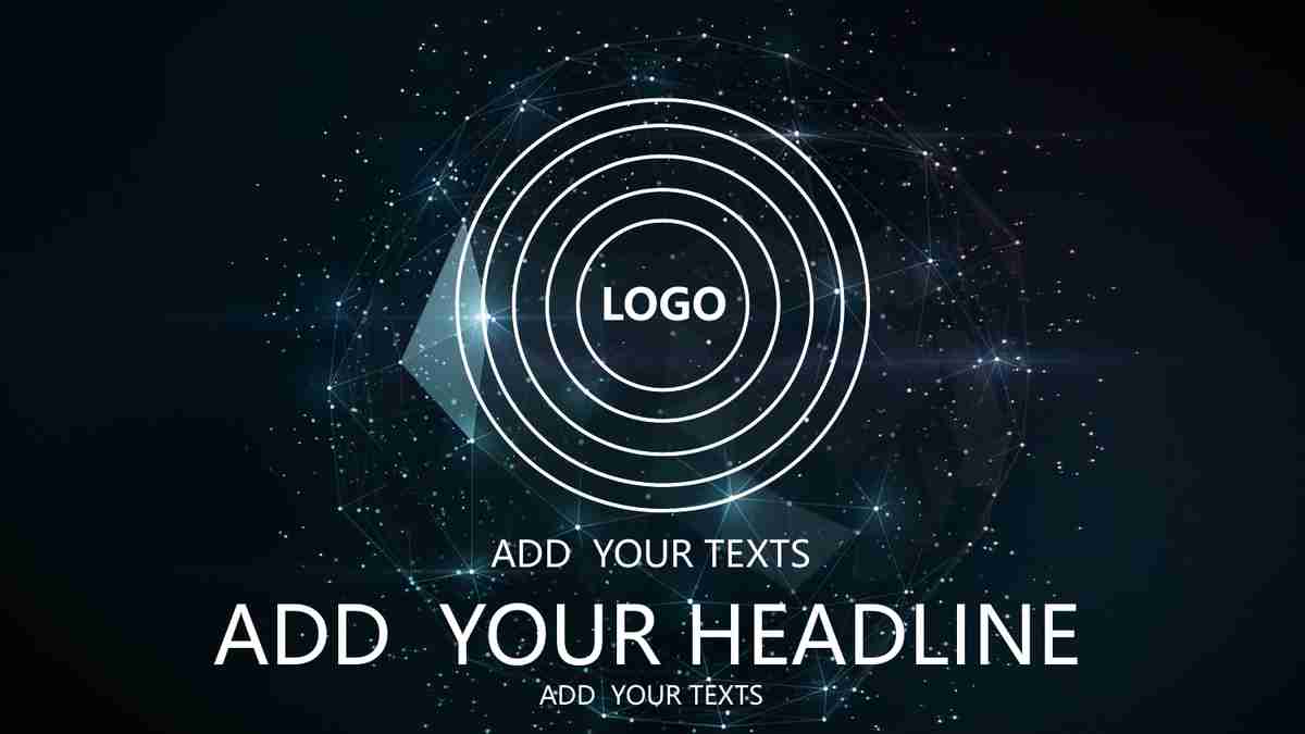 宇宙星空科技感PPT模板