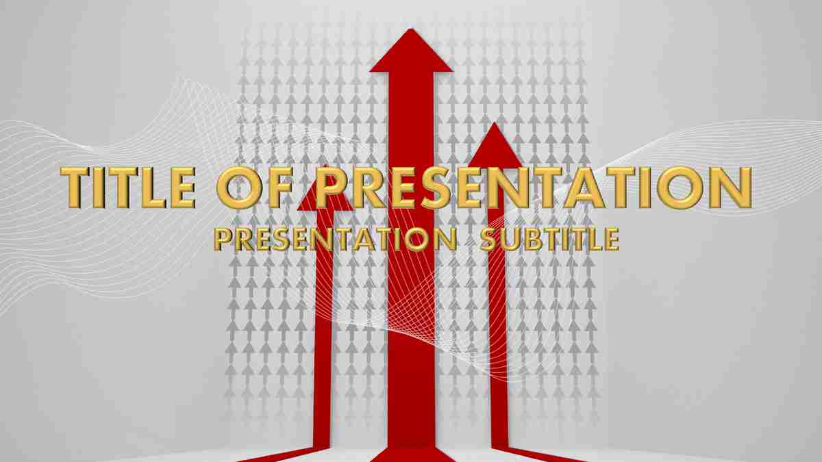 商务风红色主题PPT模板