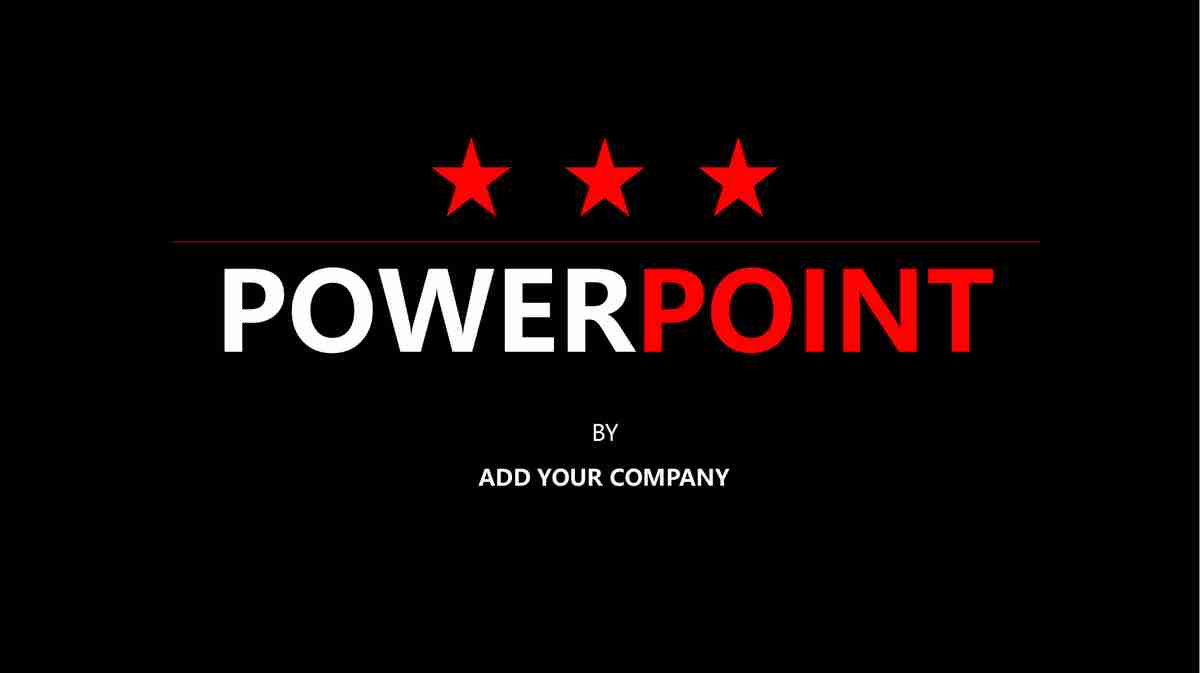 红色商务风PPT模板